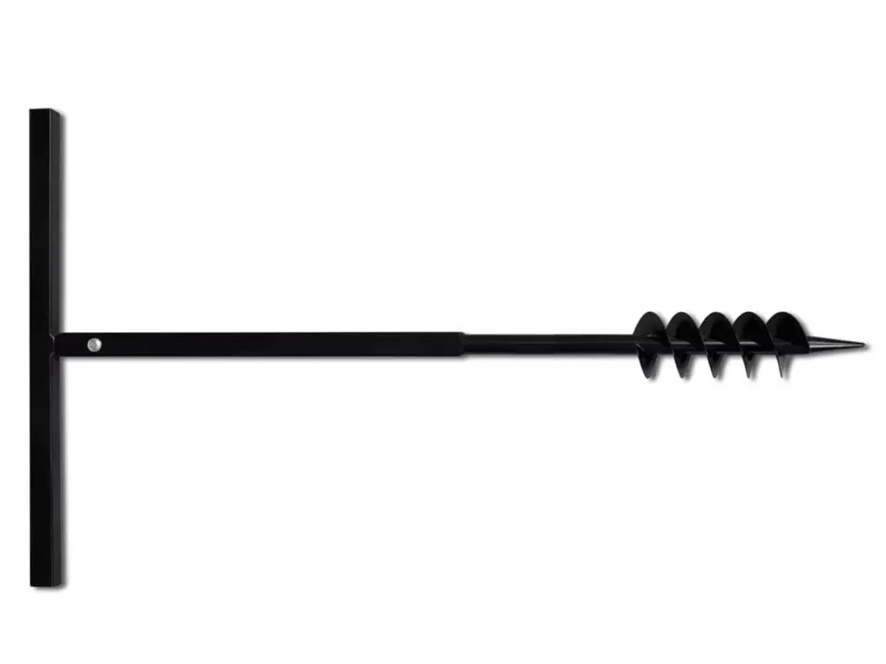 Billede 4 - Jordbor med håndtag på 80 mm med forlængerrør 5 m stål