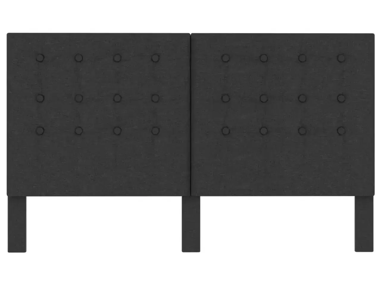 Billede 6 - Sengegavl med mønster 180x200 cm stof mørkegrå