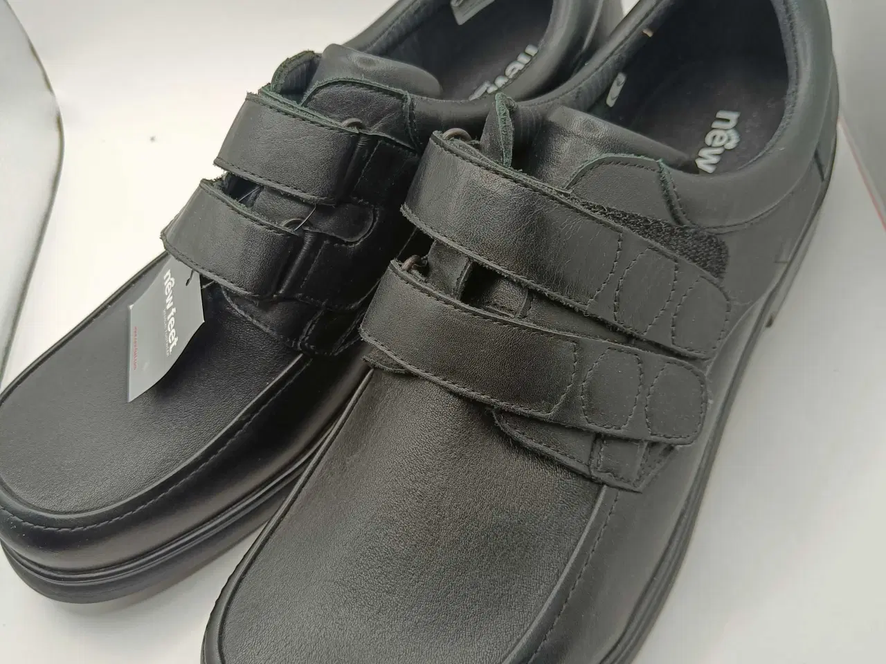 Billede 2 - New Feet sort læder sko 48str