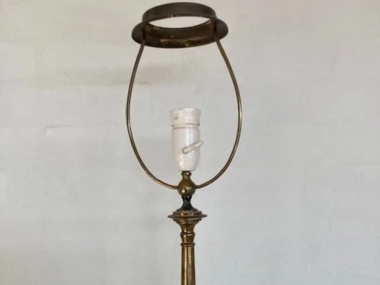 Billede 1 - Retro bordlampe messing