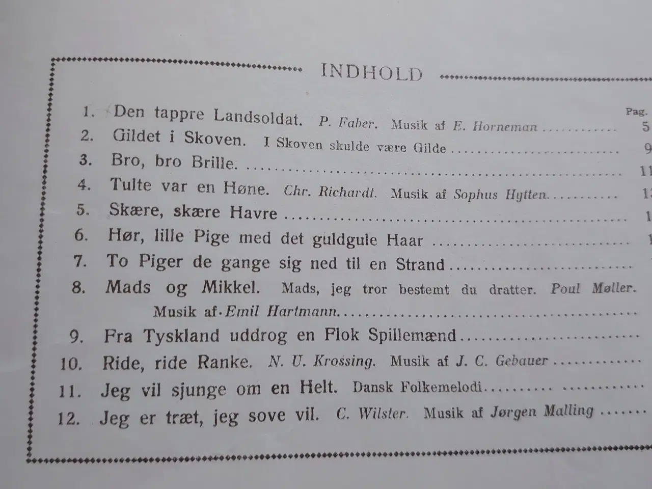 Billede 5 - Vore gamle Børnesange. ill. L. Moe, H.Collin, 1921