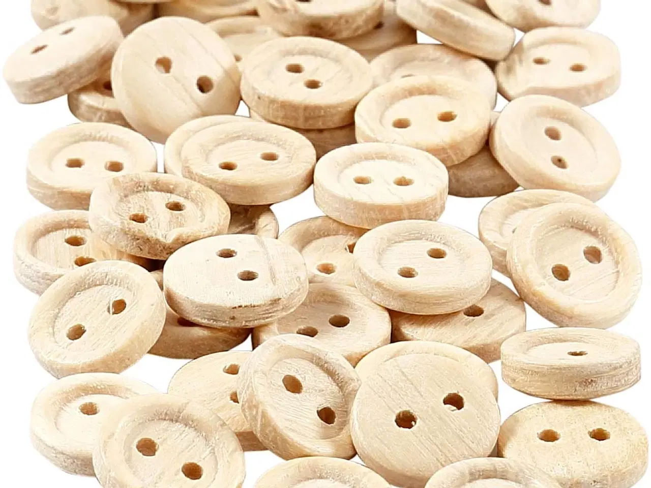 Billede 1 - Træknapper 11 mm, 50 stk. - Ideelle til håndarbejde