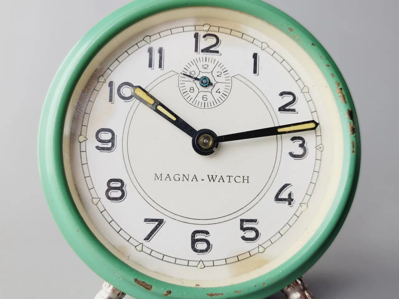 Billede 1 - ⭐️· ⏰ Vintage Magna Watch Vækkeur i Turkisgrøn