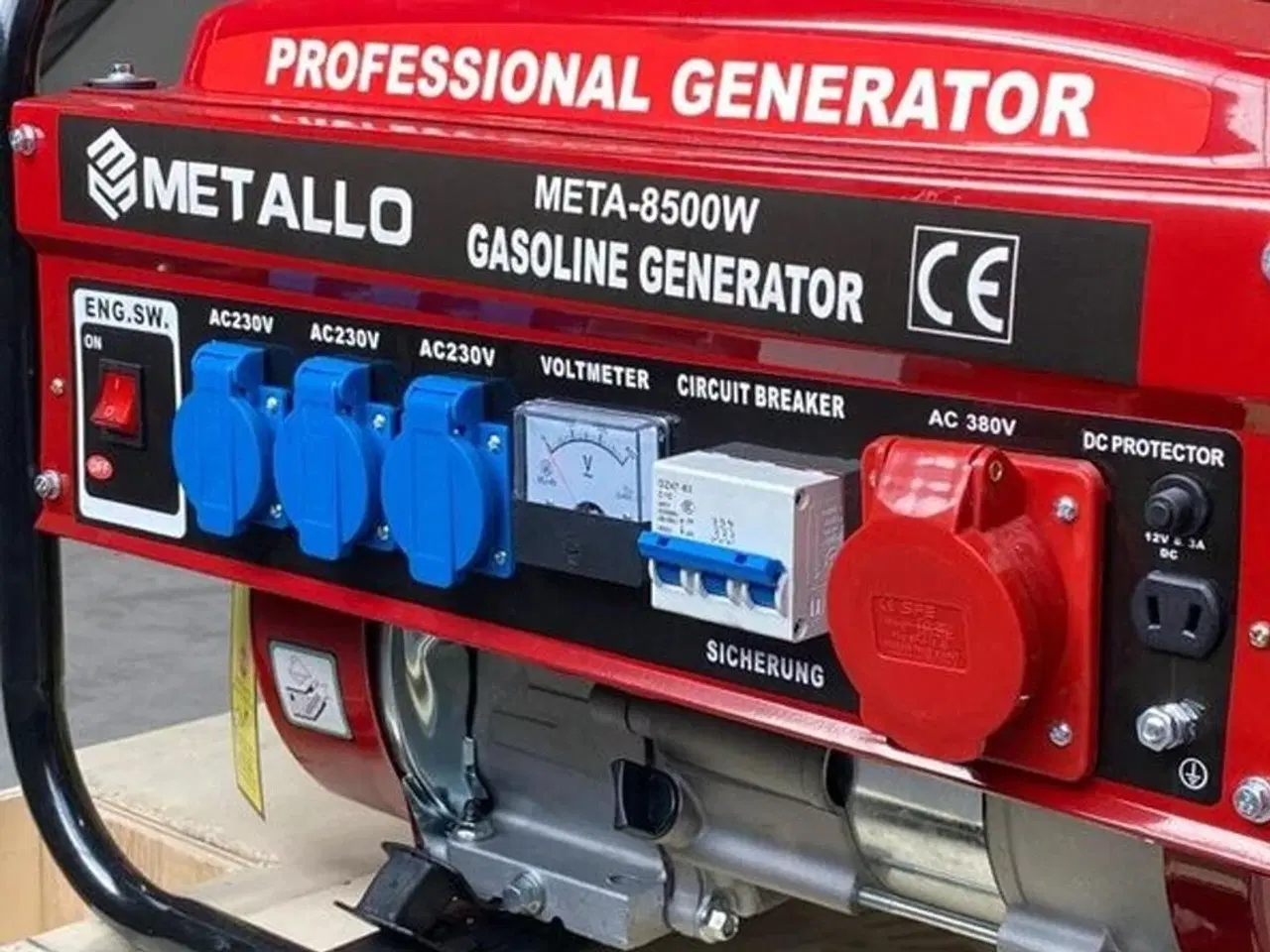 Billede 2 - Generator med 7 hk benzin motor.