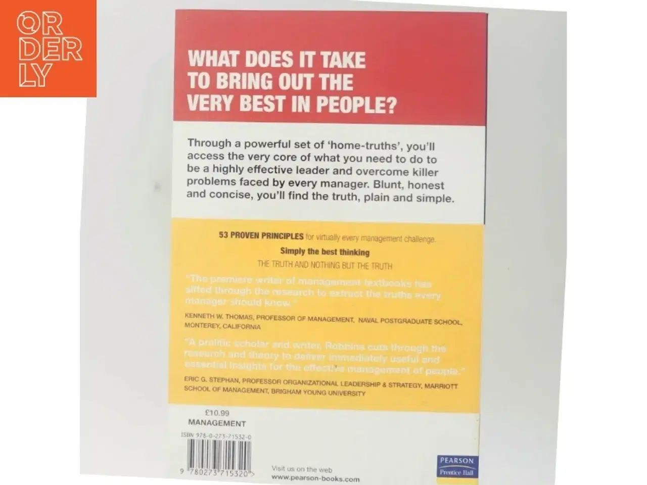 Billede 3 - The Truth about Managing People af Stephen P. Robbins (Bog)