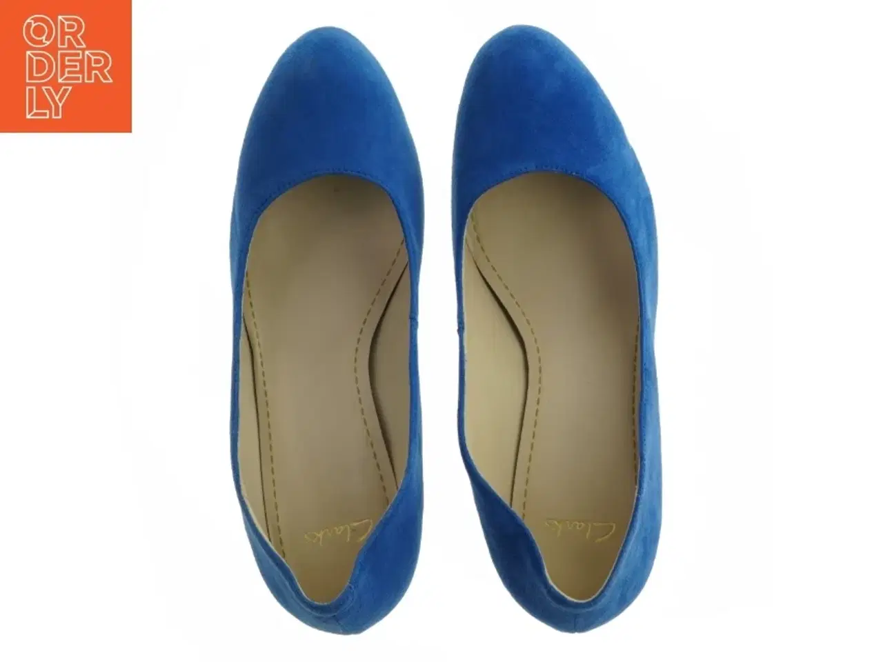Billede 3 - Blå ruskindspumps fra Clarks (str. 5,5)
