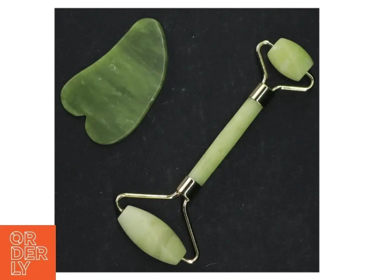 Billede 4 - Jade Roller og Gua Sha Sæt (str. 14 cm)