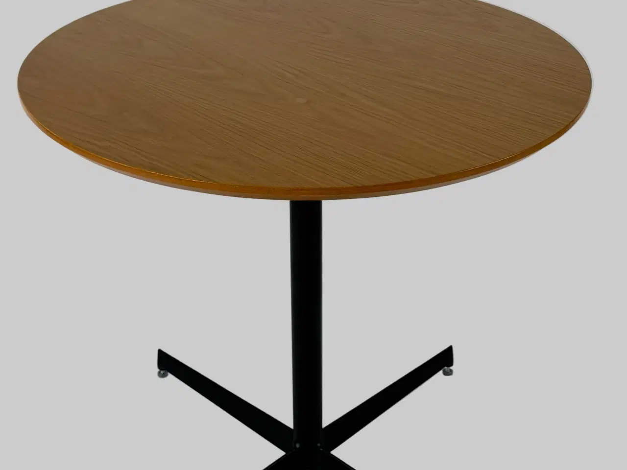 Billede 3 - Rundt Bord - Natur/Sort Stel Ø80 cm