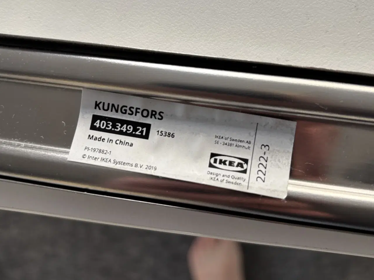 Billede 1 - KUNGSFORS Magnetliste, rustfrit stål Produktmål •	