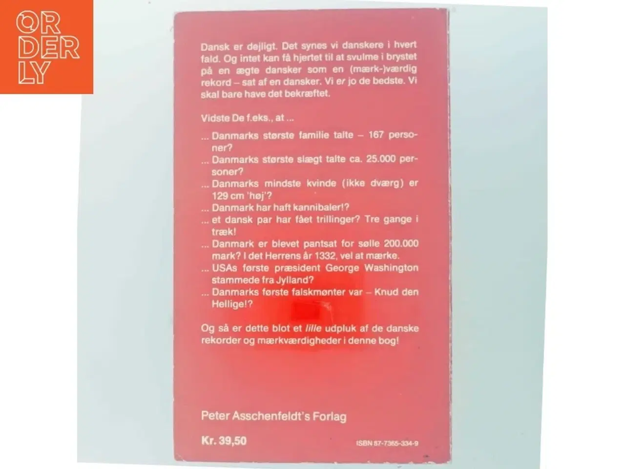 Billede 3 - Danske rekorder og mærkværdigheder af Alf Mørkeberg (Bog) fra Peter Asschenfeldt&#39;s Forlag