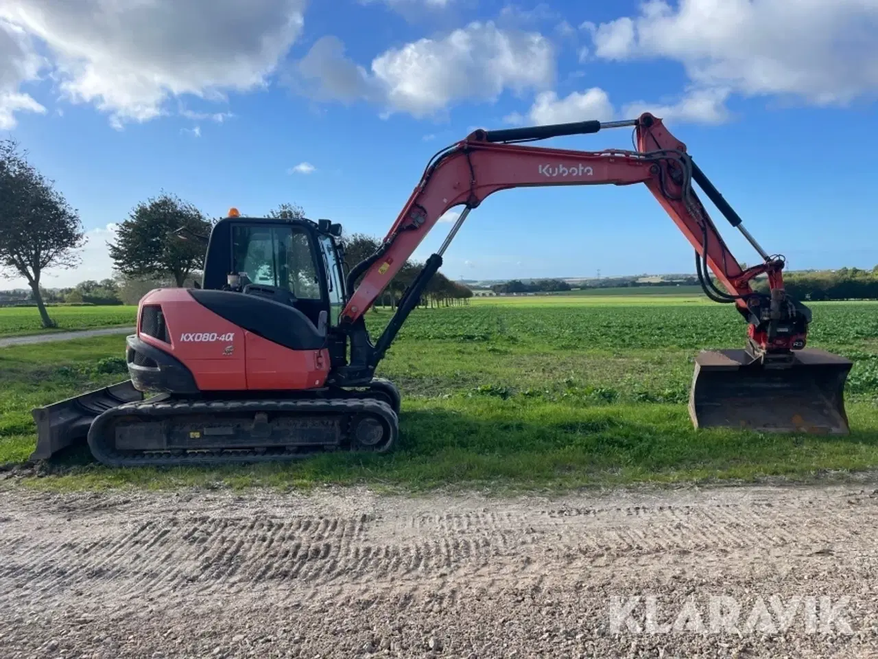Billede 4 - Gravemaskine Kubota KX080-4a med skovle