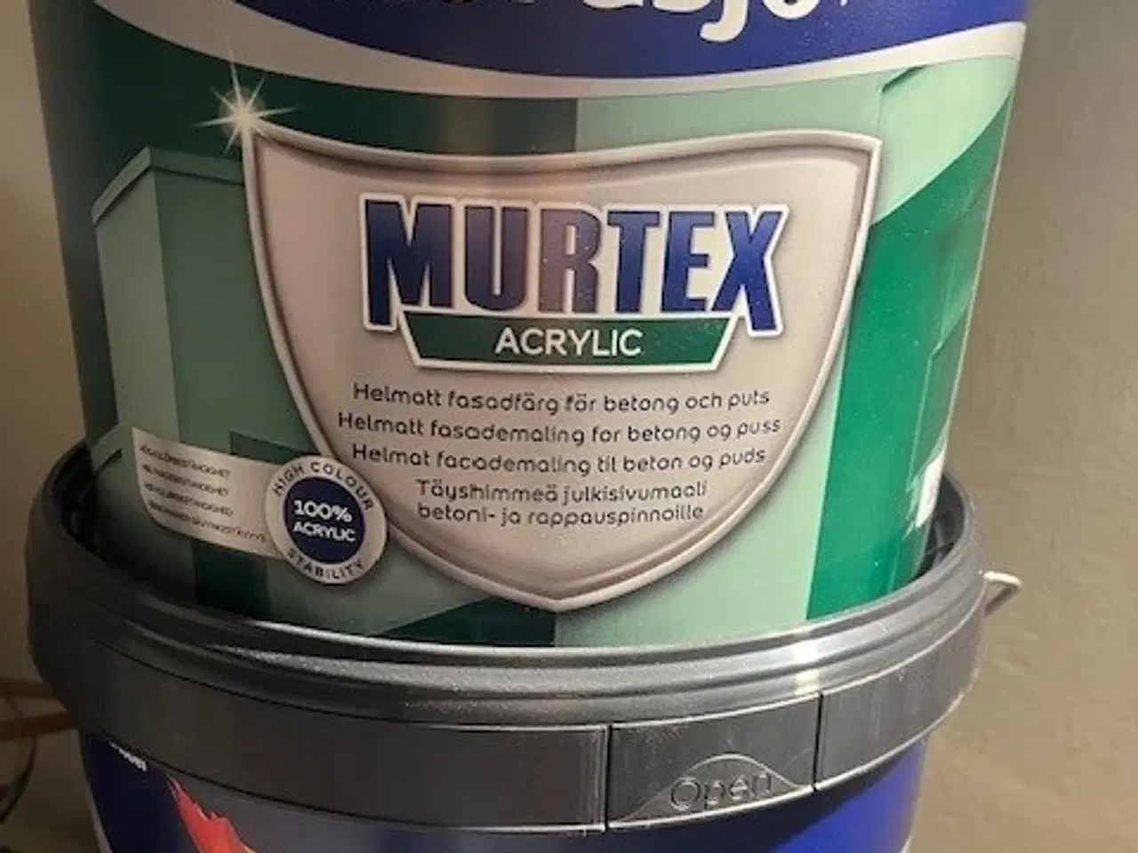 Billede 2 - 3x10L Nordsjö Murtex Acrylic Facademaling