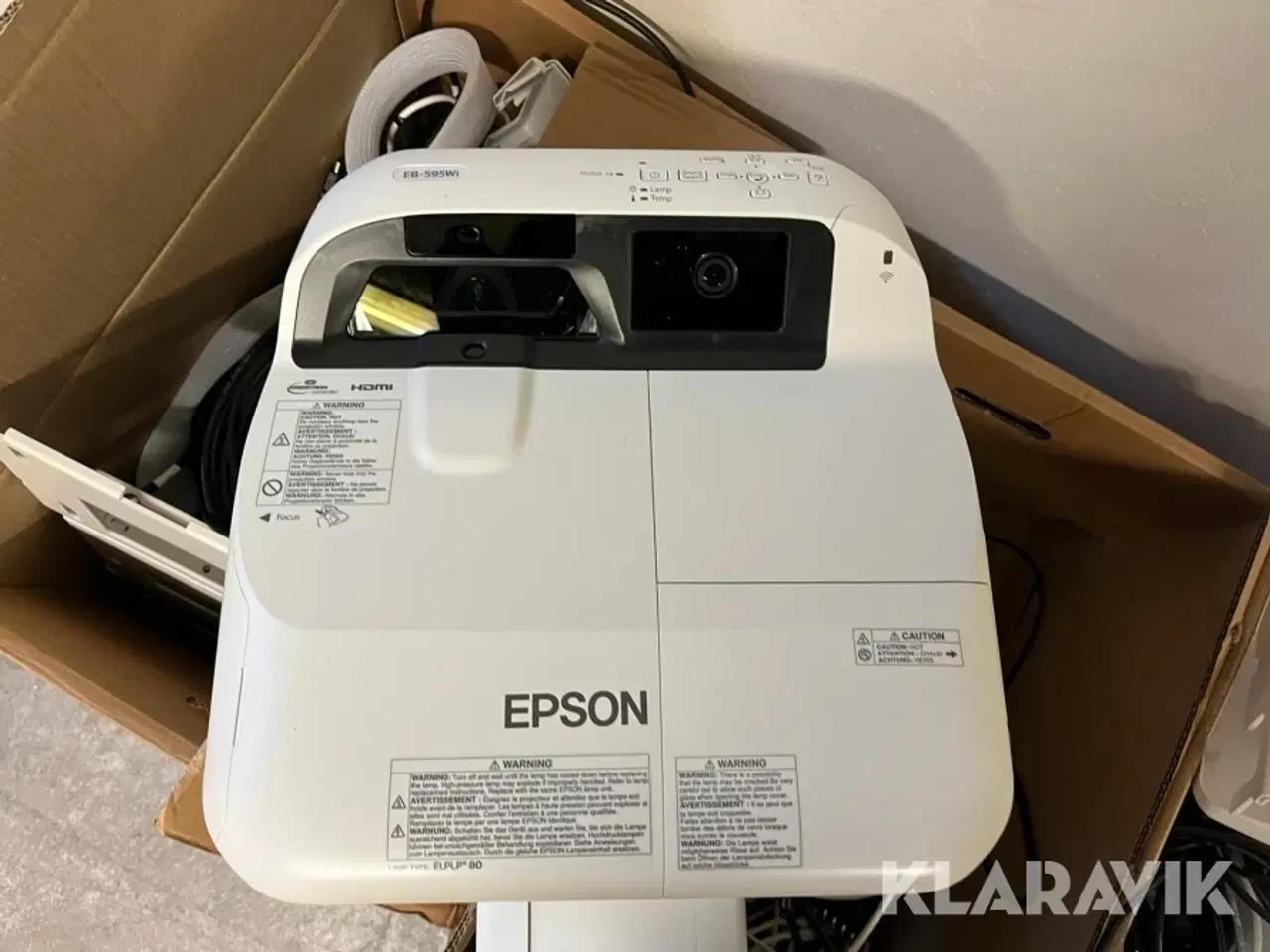 Billede 2 - Projectore Epson EB-595WI 5 styk.
