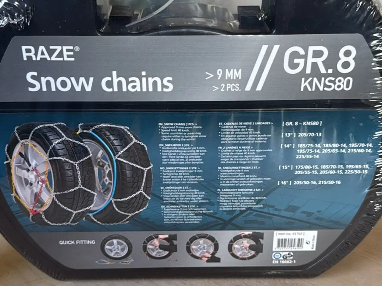 Billede 1 - RAZE Snekæder, 9 mm (nye)