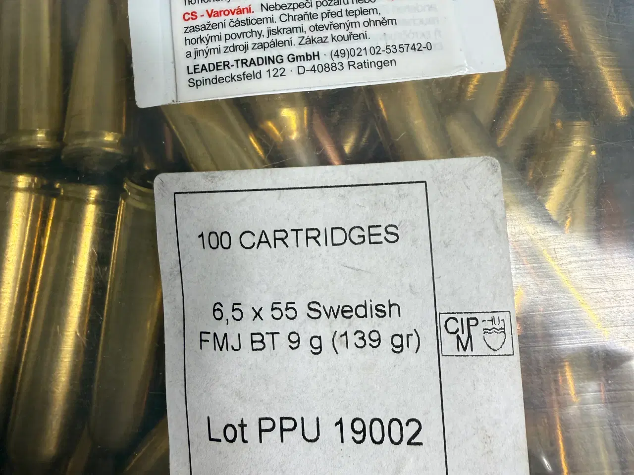 Billede 1 - 110 stk 6,5x55 jagt patroner med bly spids. 