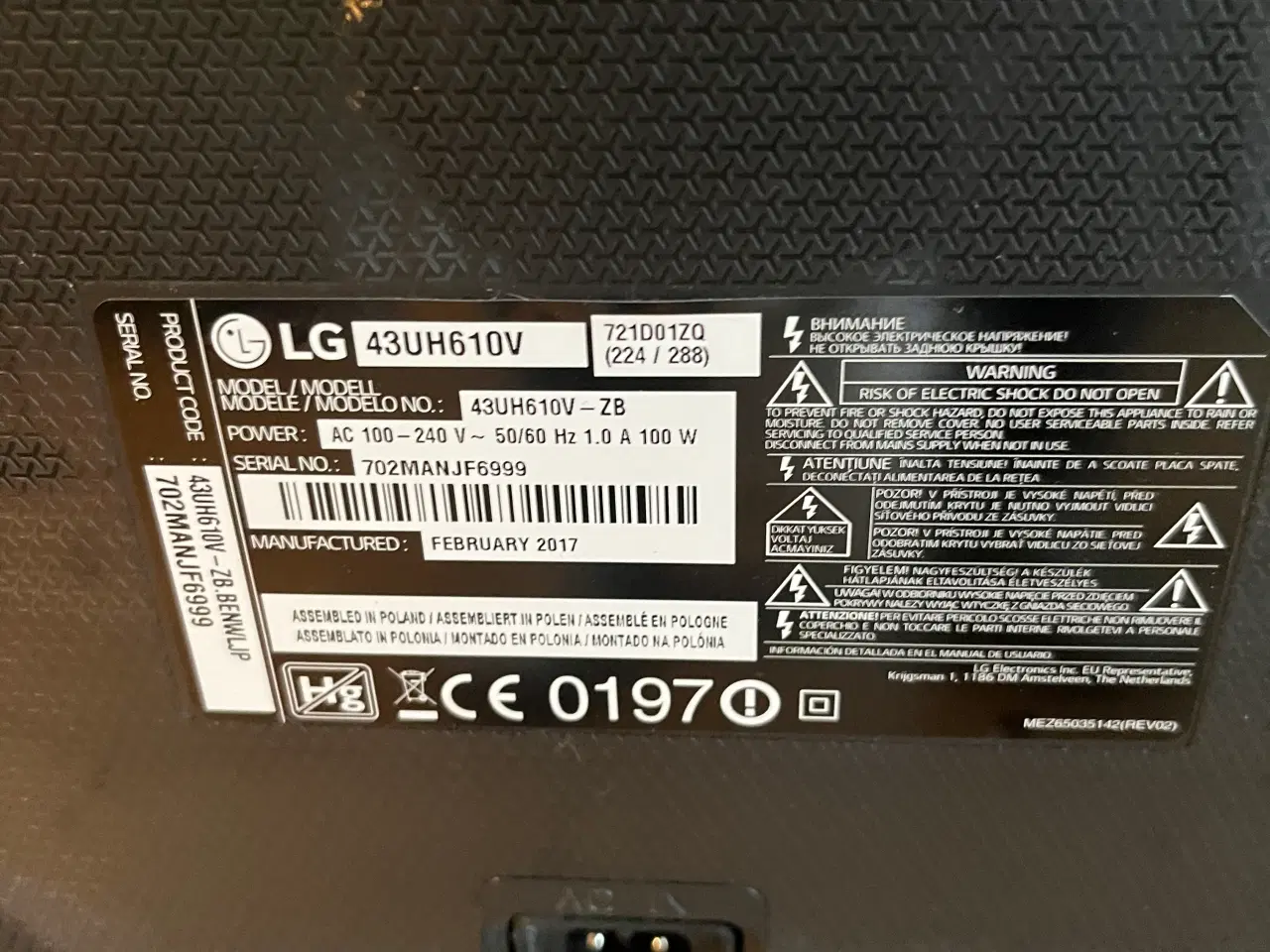 Billede 2 - LG Smart TV 43’ i Værløse,Storkøbenhavn 