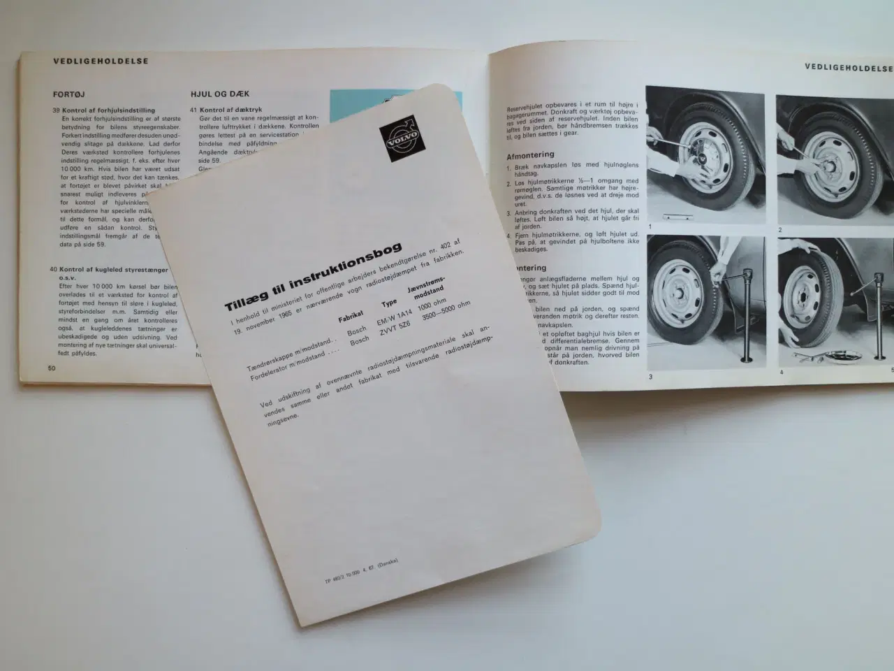 Billede 3 - Instruktionsbog fra 1967 - Volvo 140