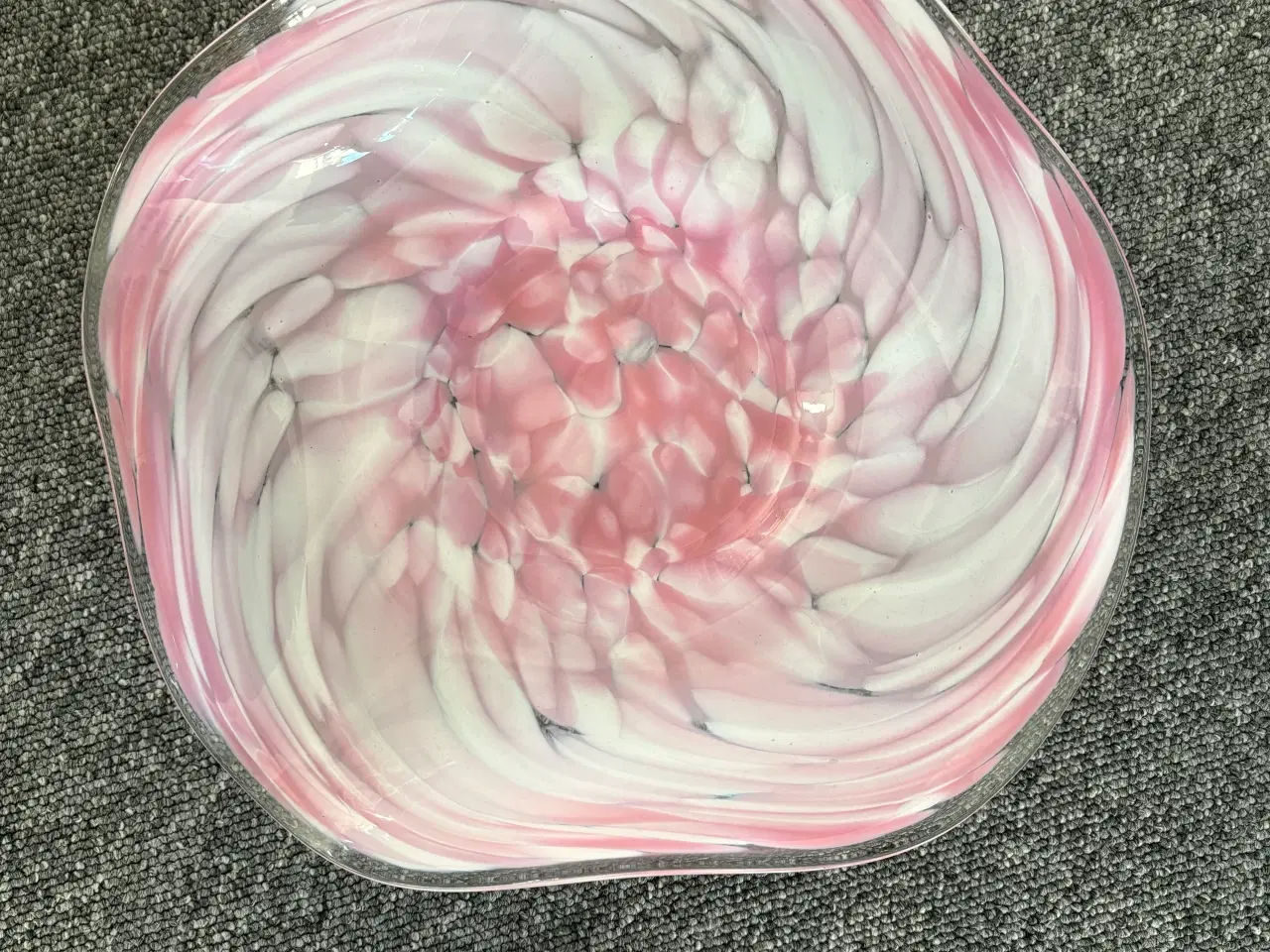 Billede 1 - Mundblæst glas skål