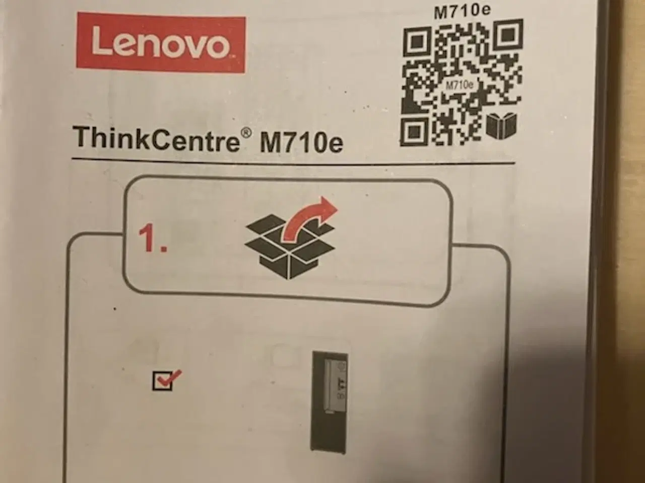 Billede 1 - Lenovo ThinkCentre M710e - aldrig brugt.
