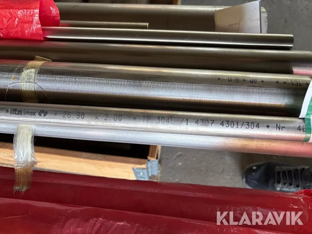 Billede 5 - Rustfristål rør 304/316 + akselstål 18 styk