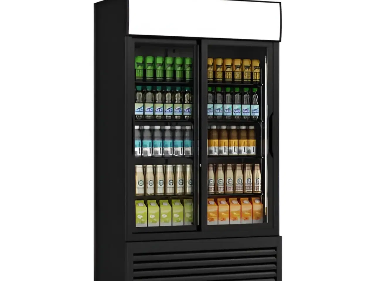 Billede 1 - Displaykøleskab med Skydedøre (760L) & Lysskilt