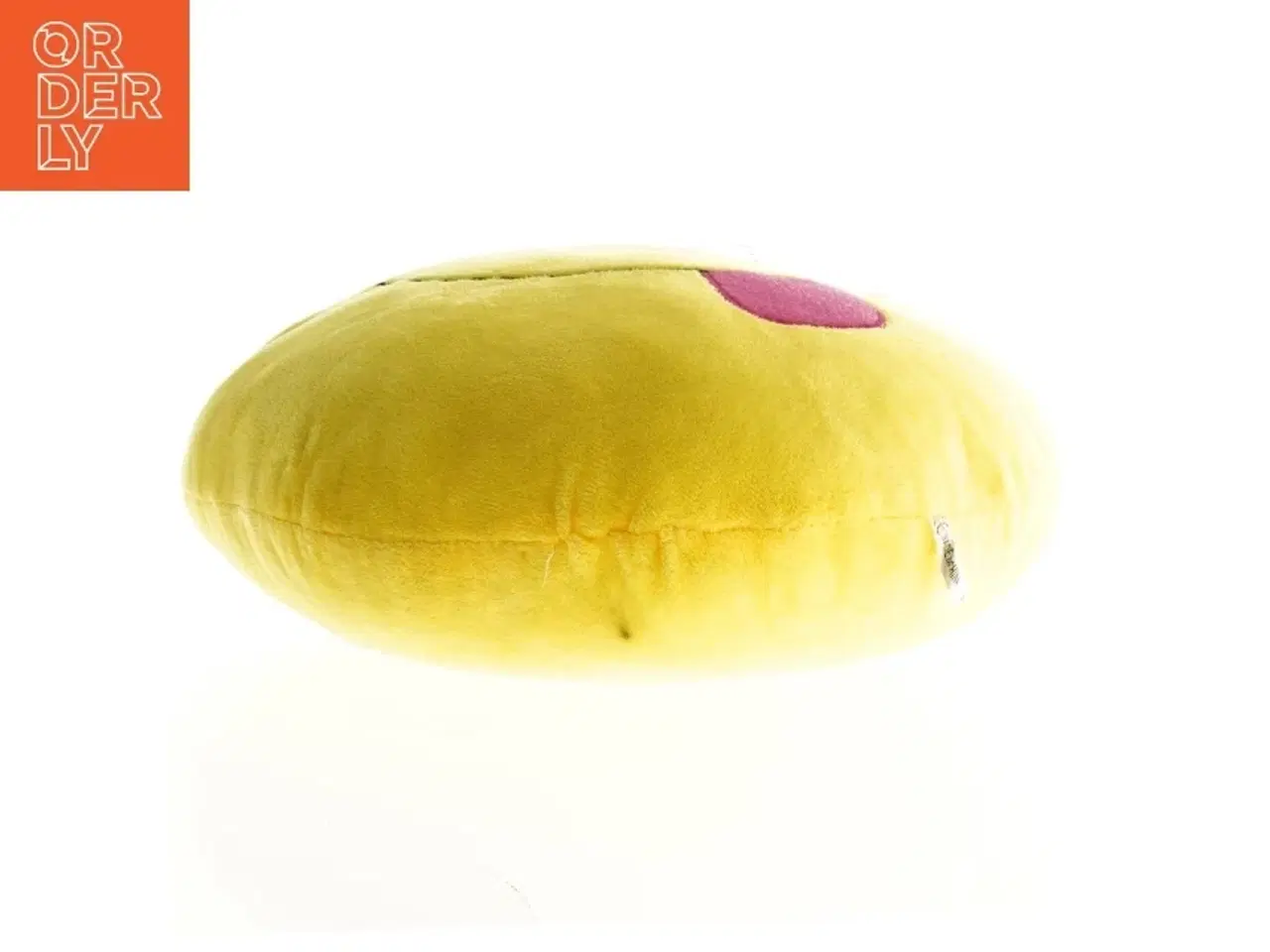 Billede 2 - Gul smiley pude (str. 33 x 30 cm)