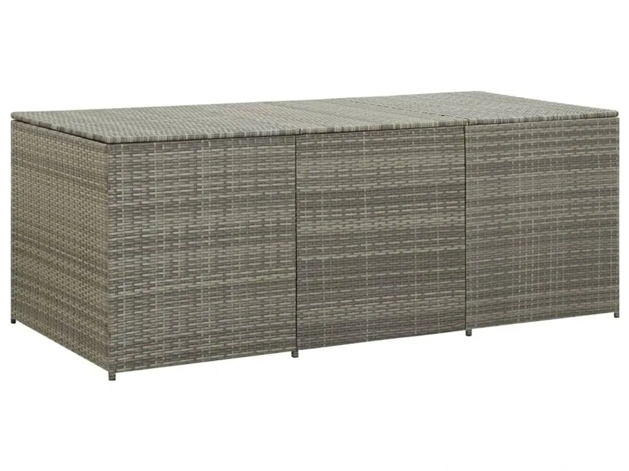 Billede 1 - Opbevaringskasse til haven 180x90x70 cm polyrattan grå