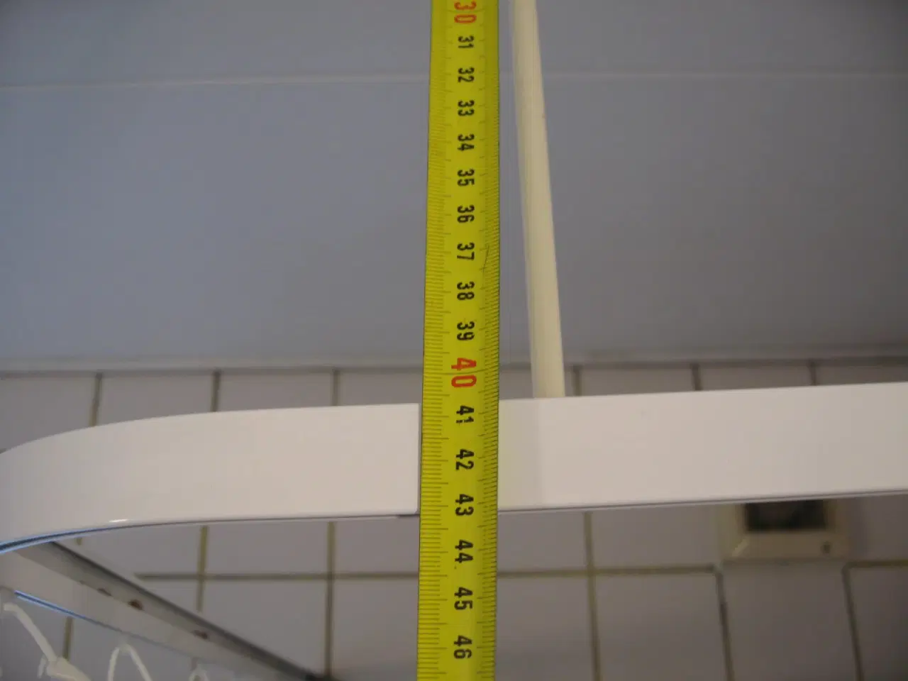 Billede 6 - Bruseforhæng med ophæng ca. 95x83cm