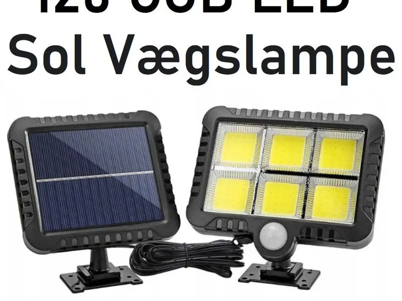 Billede 1 - Sol 120 LED Vægslampe Lyssensor Bevægelsessensor