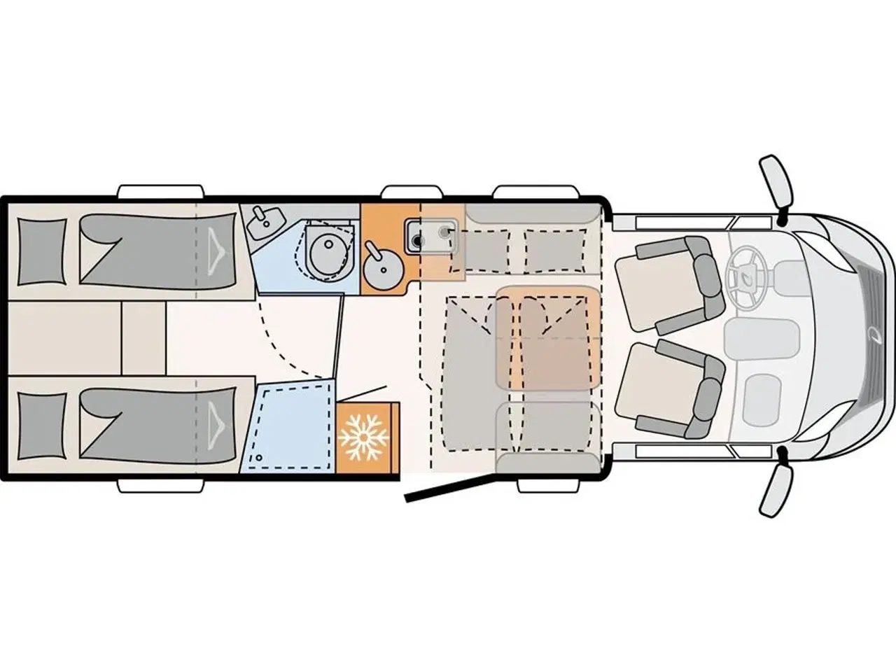 Billede 2 - 2026 - Dethleffs Dethleffs eksklusive kampagnemodel med vildt meget udstyr og vinterkomfortpakke!
