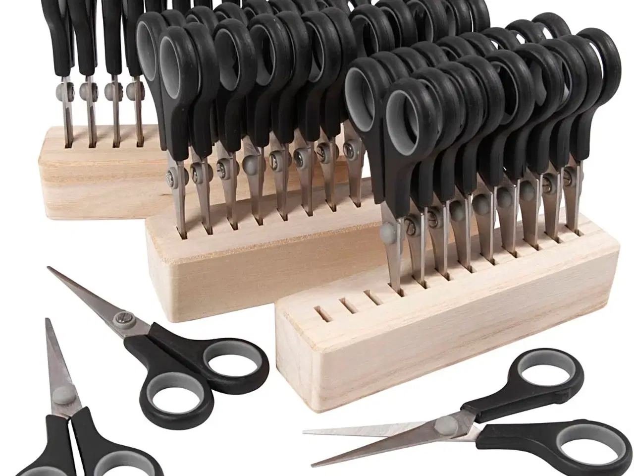 Billede 1 - Børnesaks, L: 14 cm, Højre- og venstrehånd, sort, 1 sæt