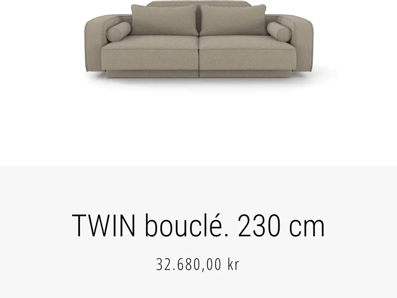 Billede 5 - Formel A – A Sofa 230 cm (bouclé grey)