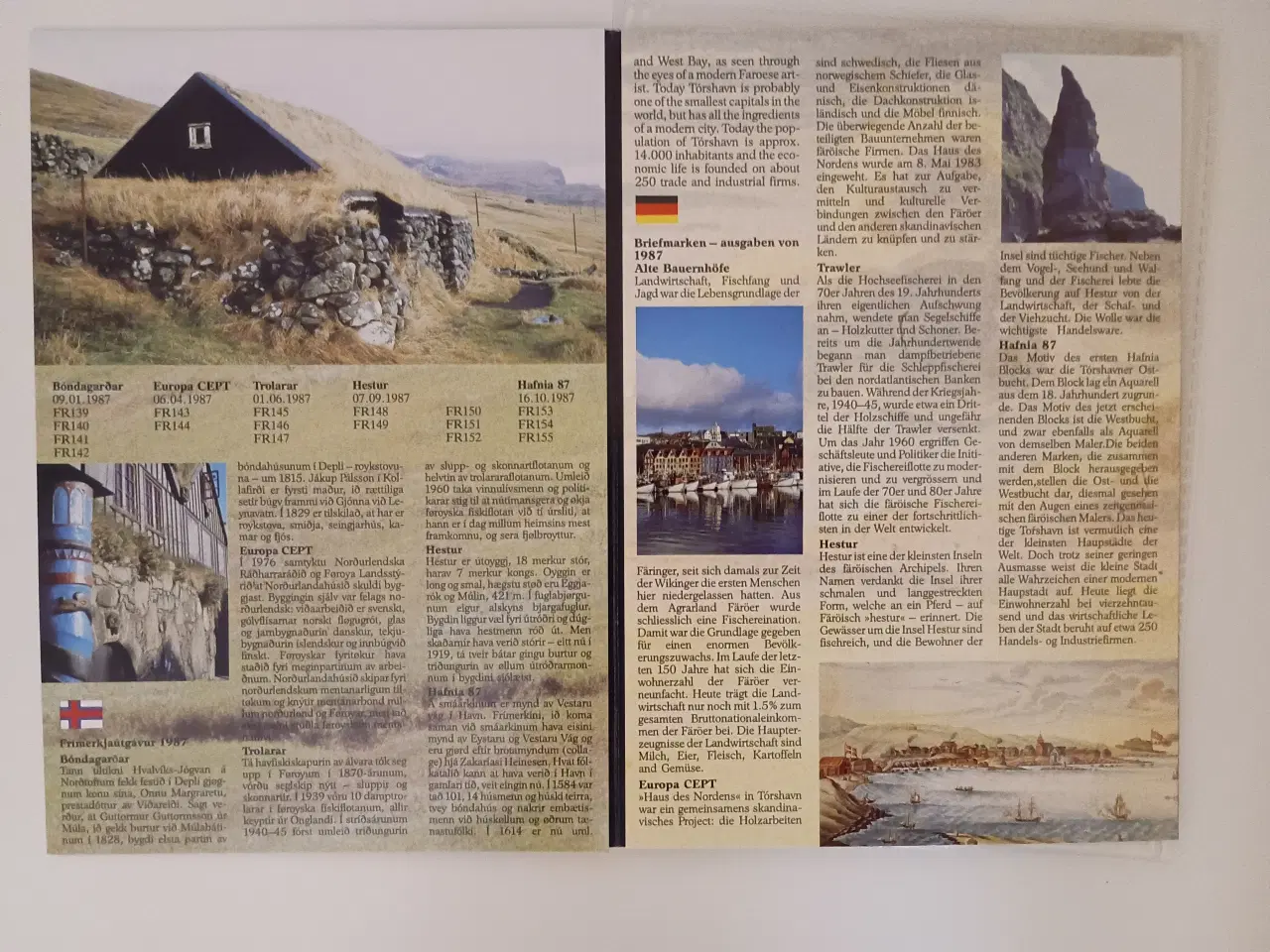 Billede 2 - Færøerne frimærker 1987.