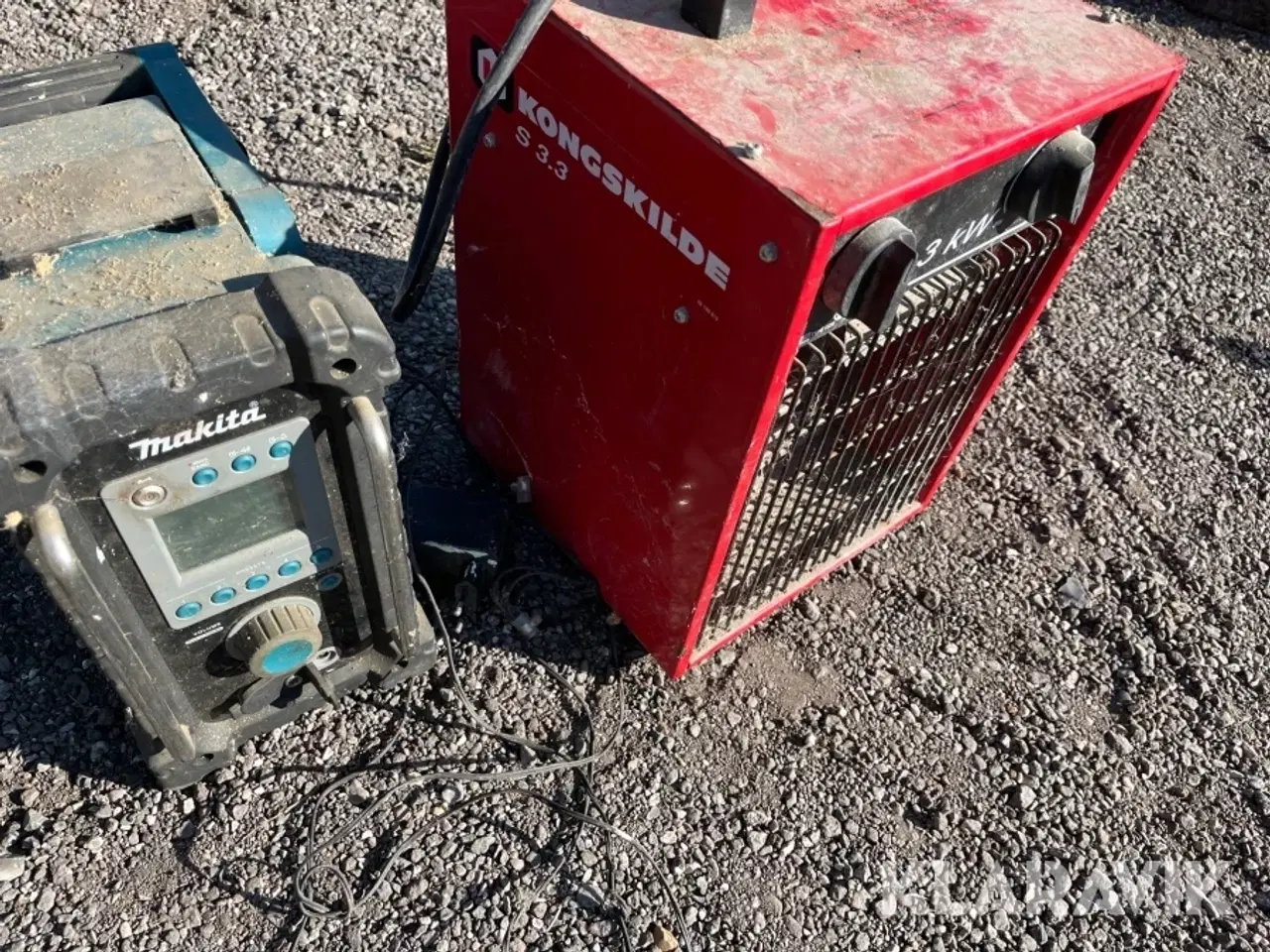 Billede 6 - Varmeblæser Kongskilde & Makita radio