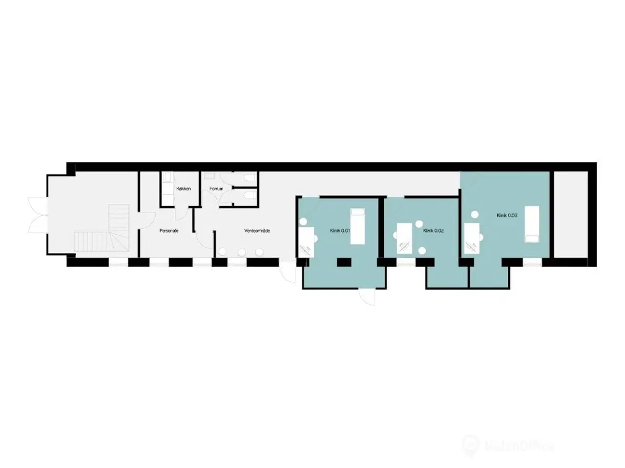 Billede 13 - Klinik i fællesskab på Olaf Ryes Gade 7C- Klinik 1
