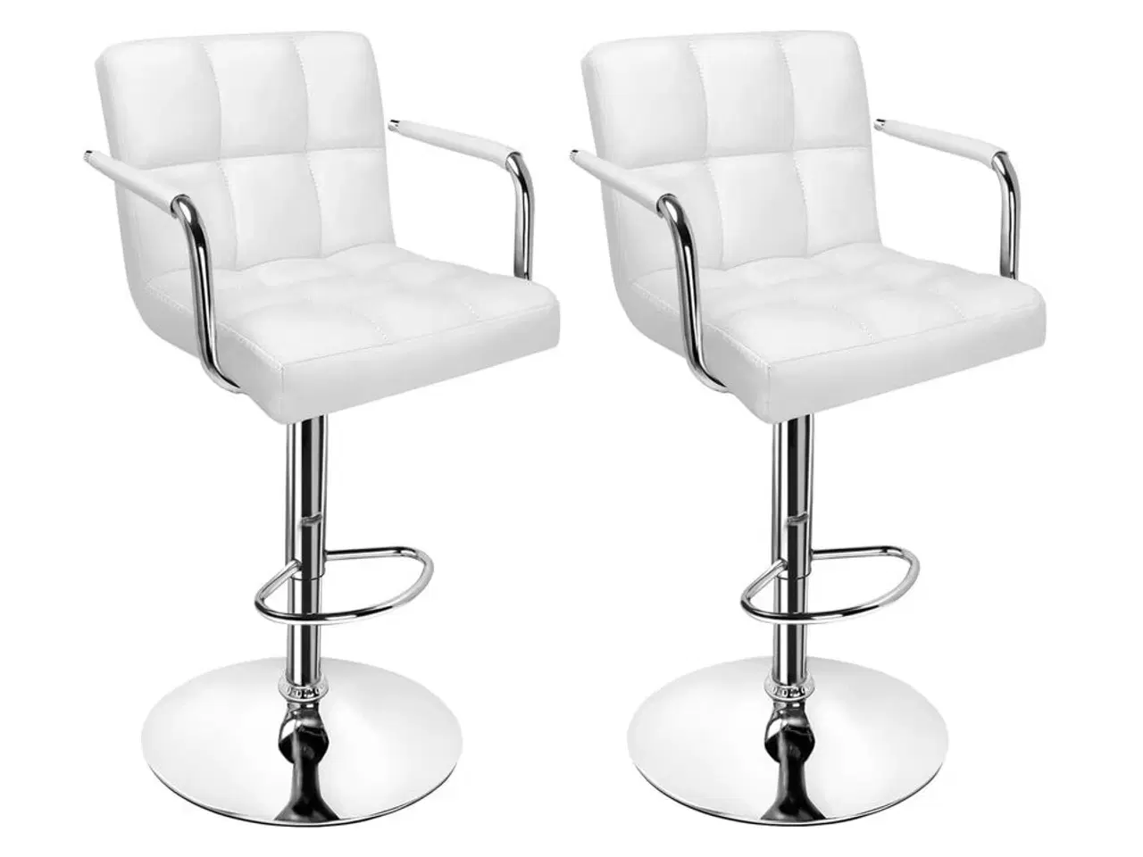 Billede 1 - 2 stk. barstole model "New York", hvid.