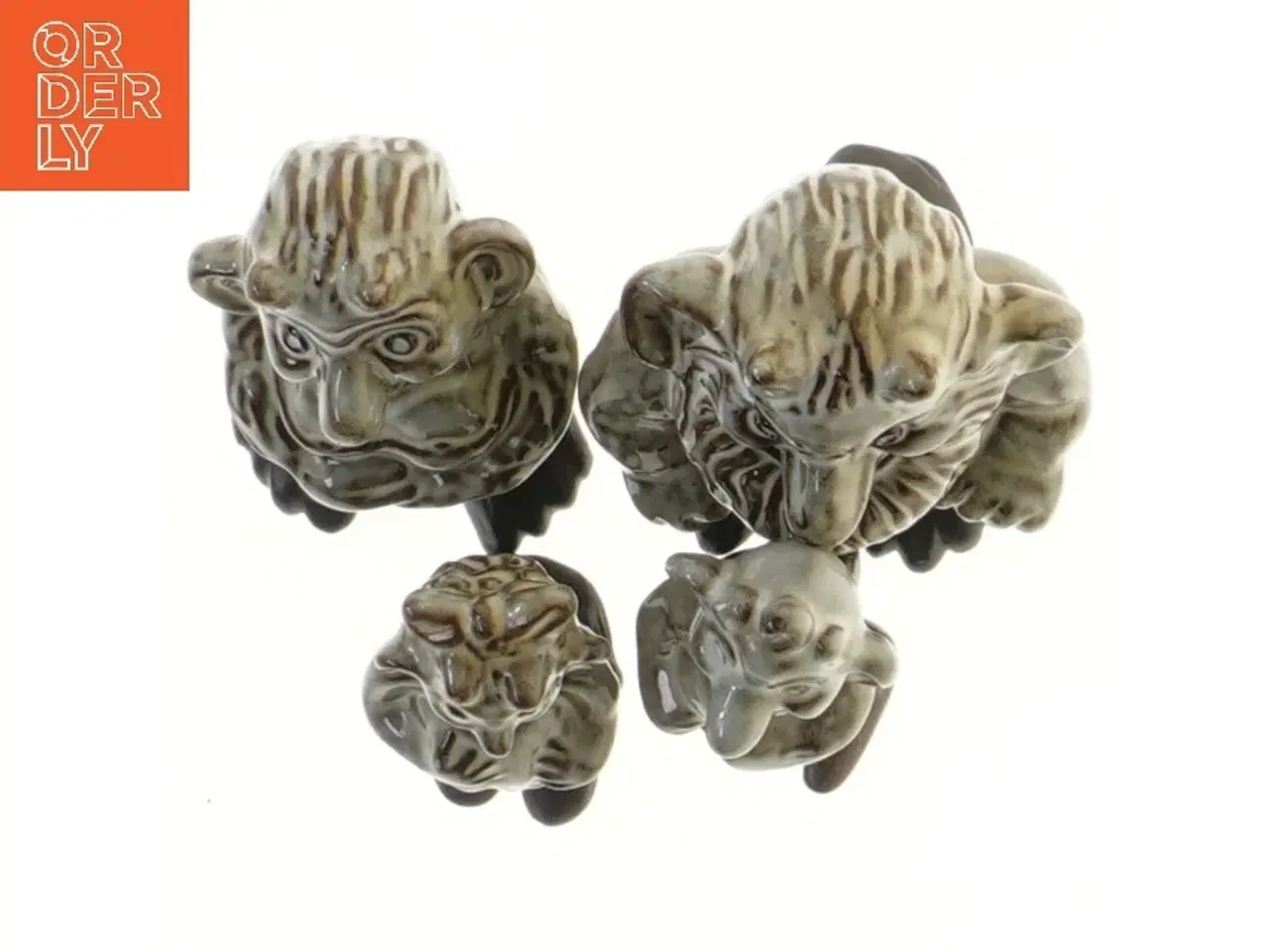 Billede 2 - Keramiske troldfigurer (str. 10 og 8,5 cm)