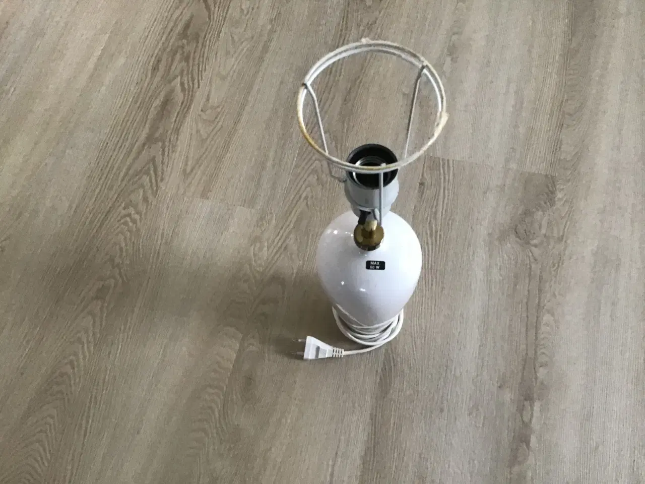 Billede 2 - Bordlampe hvid porcelæn