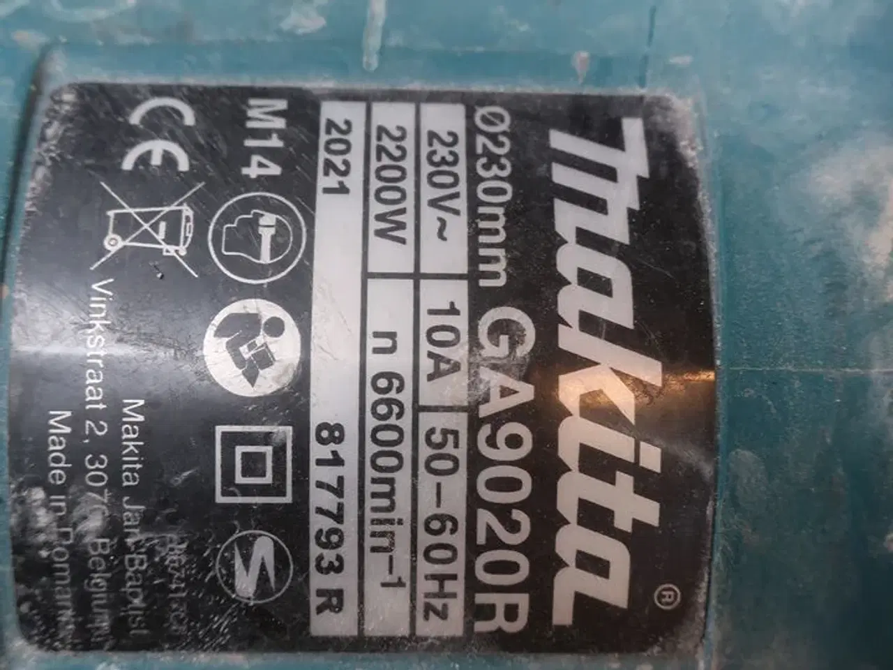 Billede 4 - Vinkelsliber, boremaskine mv. MAKITA Model: GA 503R, GA 9020R, HK1820