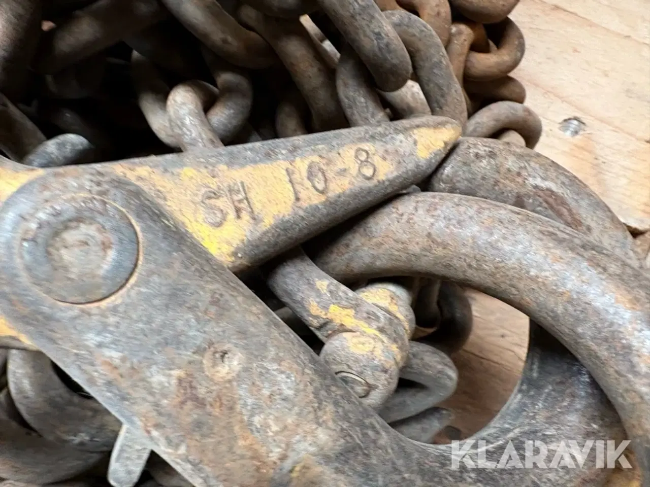 Billede 12 - Kæder med kroge og løftegrej - blandet parti