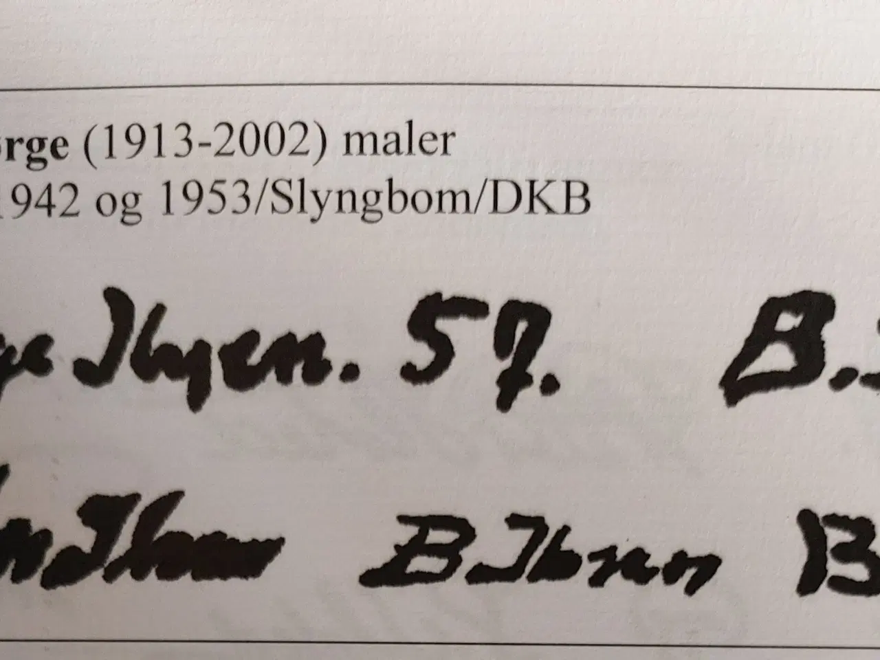Billede 7 - BØRGE IBSEN ( 1913 - 2002 ) oliemaleri