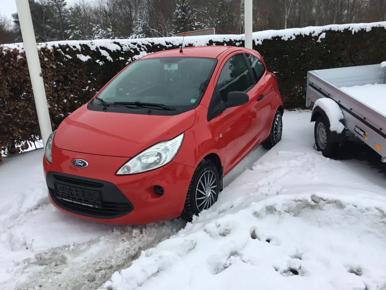 Billede 1 - Ford ka 1,2 trend 3 døre rød lev nysynet . 