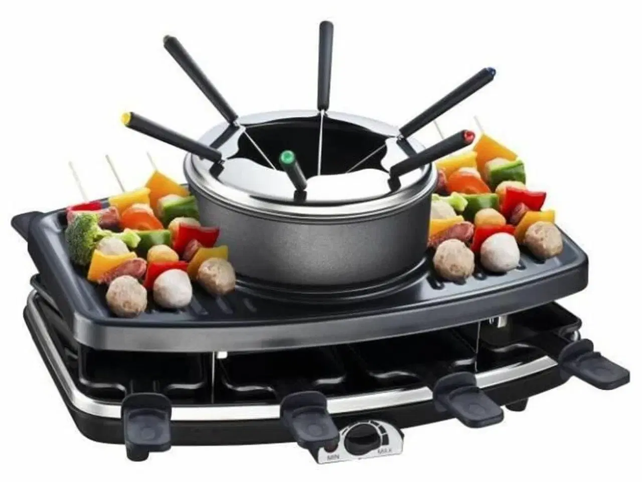 Billede 1 - Raclette grill med fondue Continental Edison FD12881 - 1.100 W