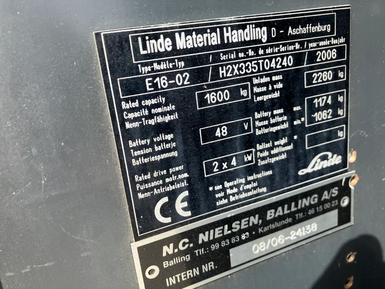 Billede 9 - Linde E16 triplex med friløft.