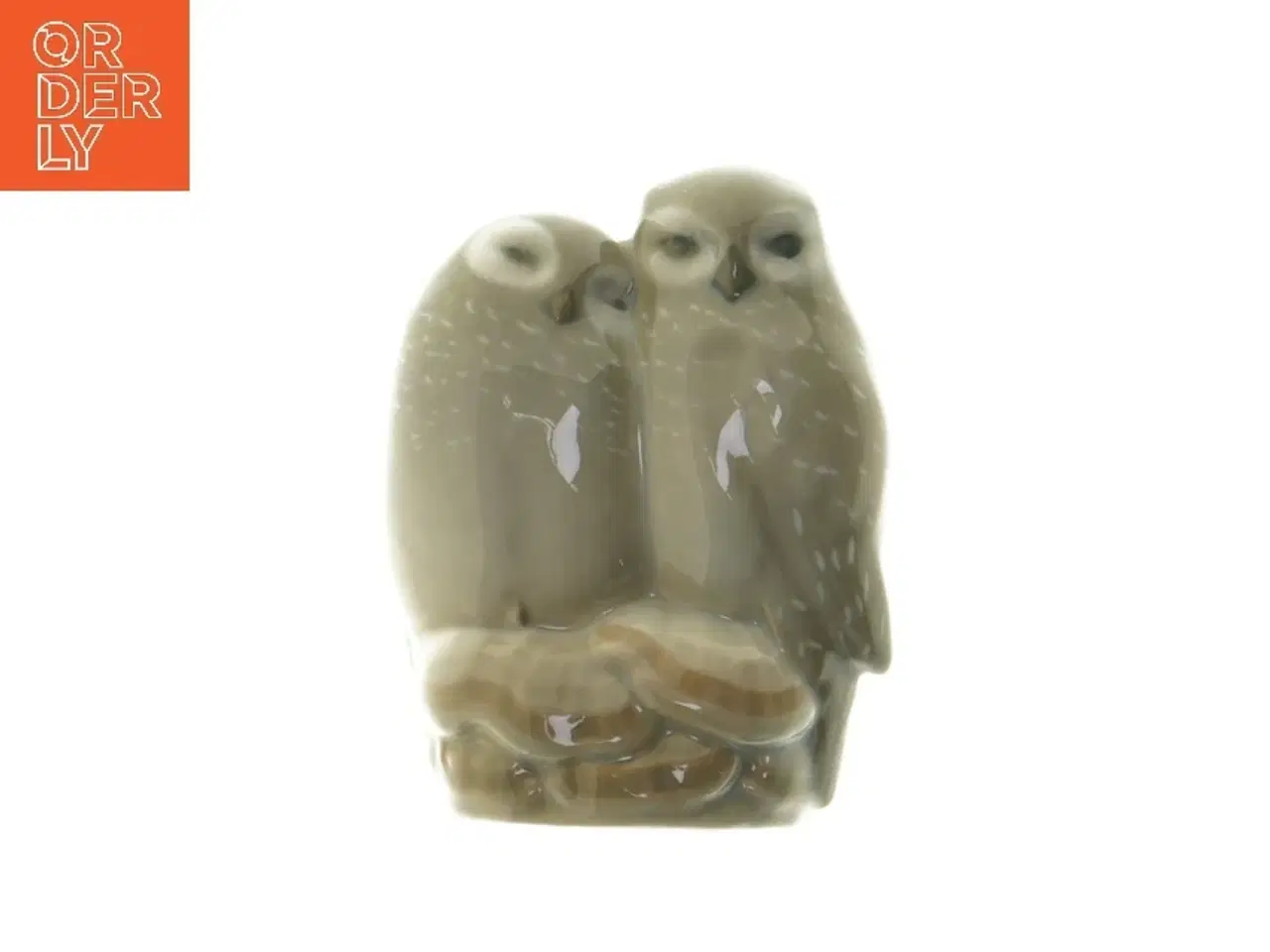 Billede 1 - Porcelænsfigur af ugler fra Royal Copenhagen (str. 8 cm)