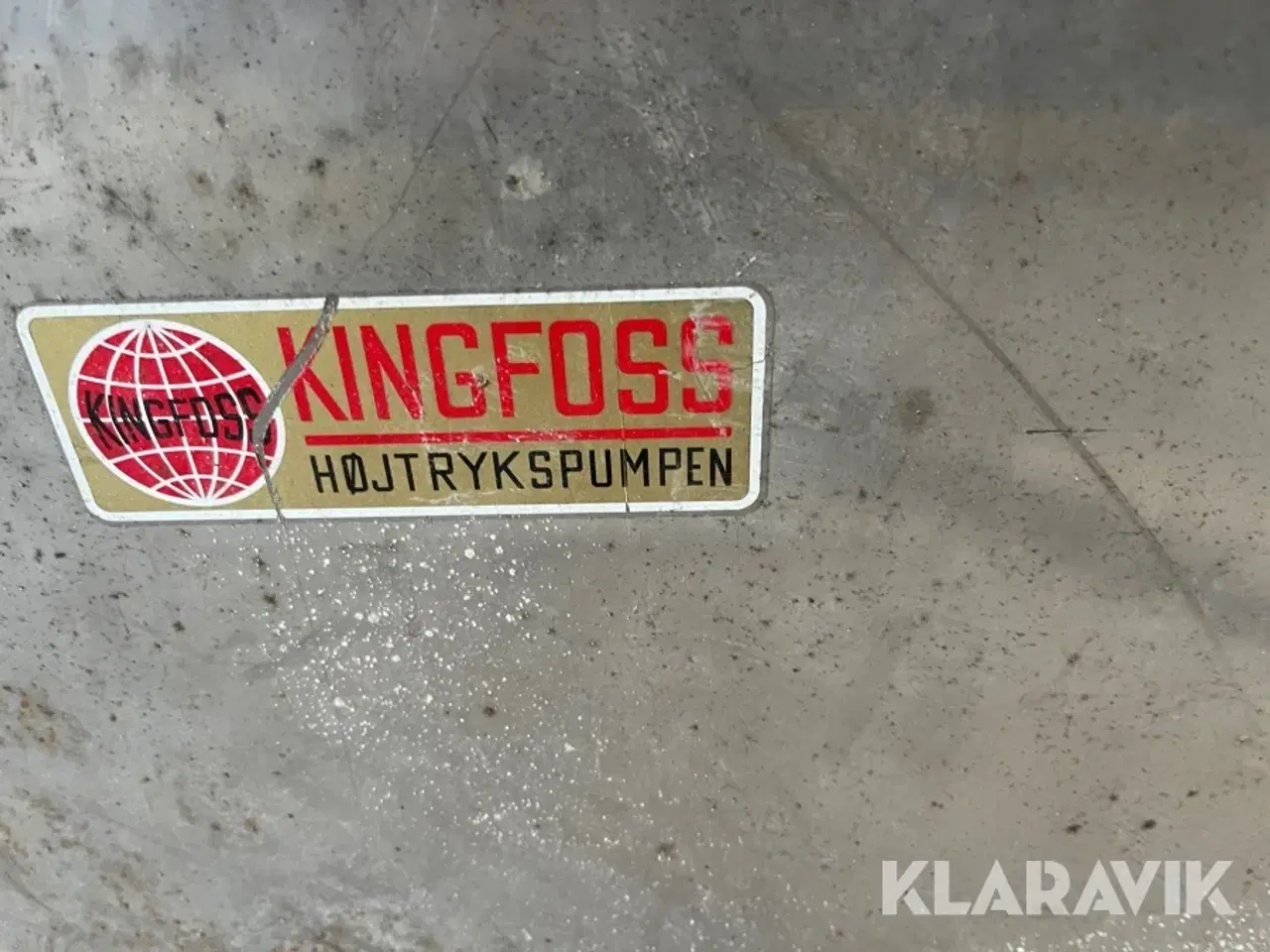 Billede 5 - Hedvandsrenser Kingfoss Højtrykspumpen hot box