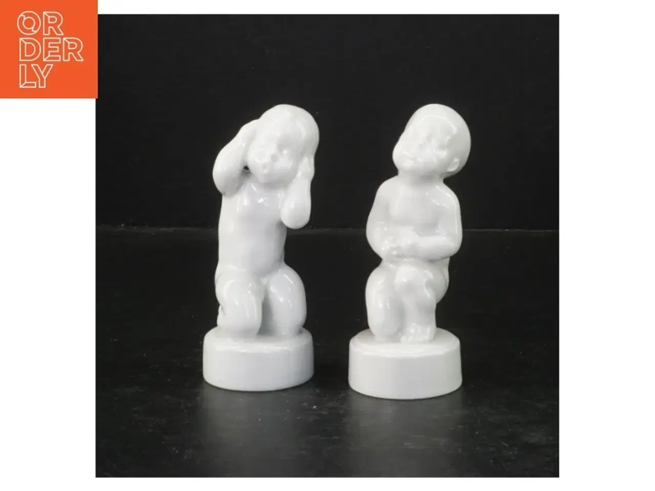 Billede 1 - Porcelænsfigurer, to af de fire piner fra Royal Copenhagen (str. 11,5 cm)