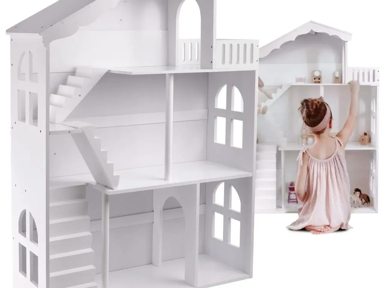 Billede 11 - Dukkehus bogreol 2‑i‑1 LULILO CALLA XXL – 116 cm