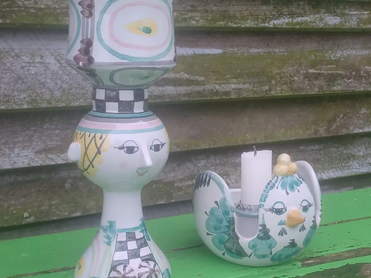 Billede 2 - Original Bjørn Wiinblad Tulipa og fugle lysestage