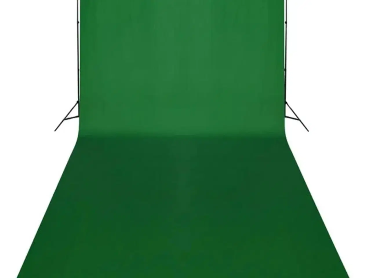 Billede 2 - Fotobaggrund i bomuld grøn 600 x 300 cm chroma key